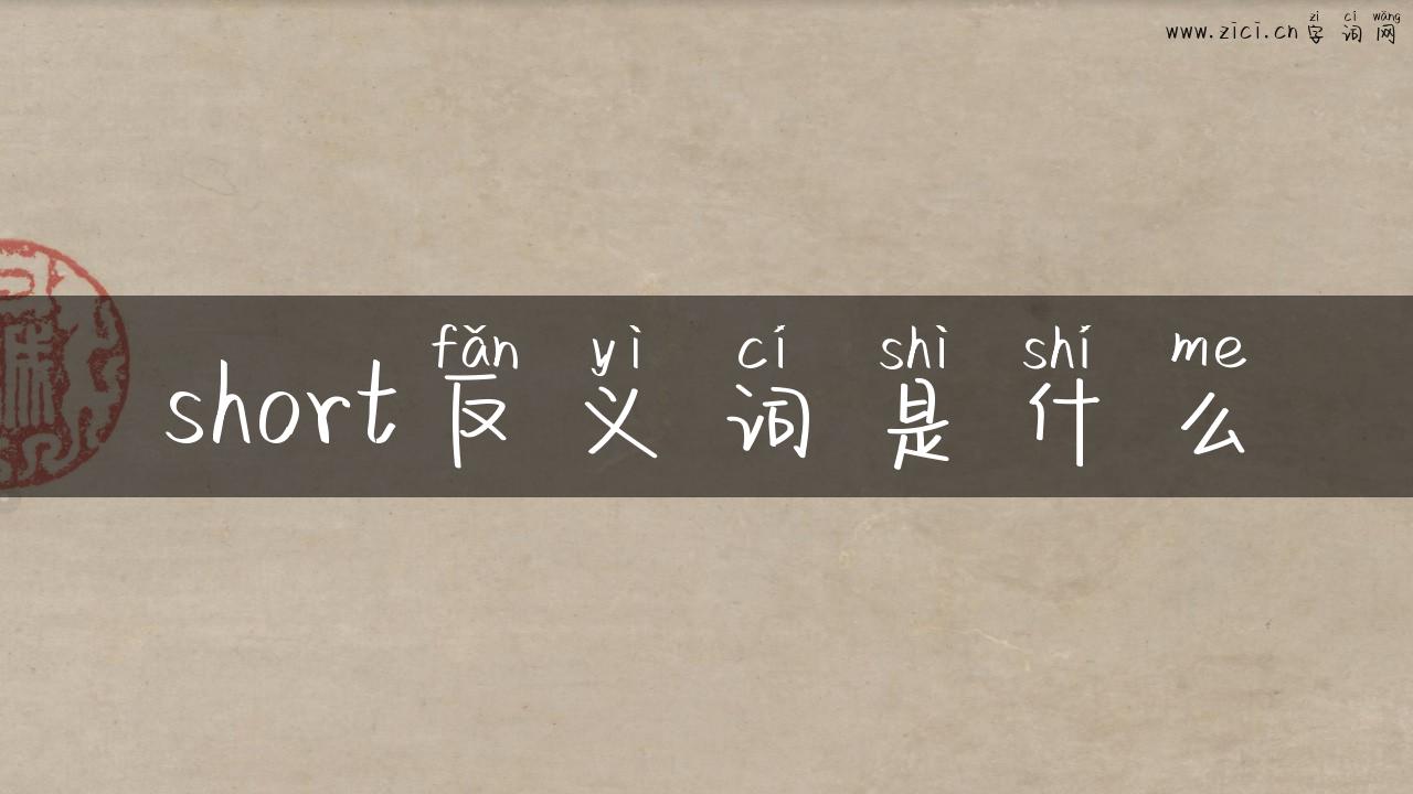 short反义词是什么
