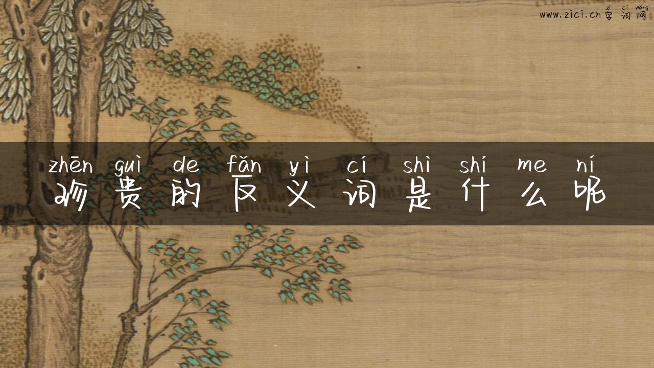 珍贵的反义词是什么呢