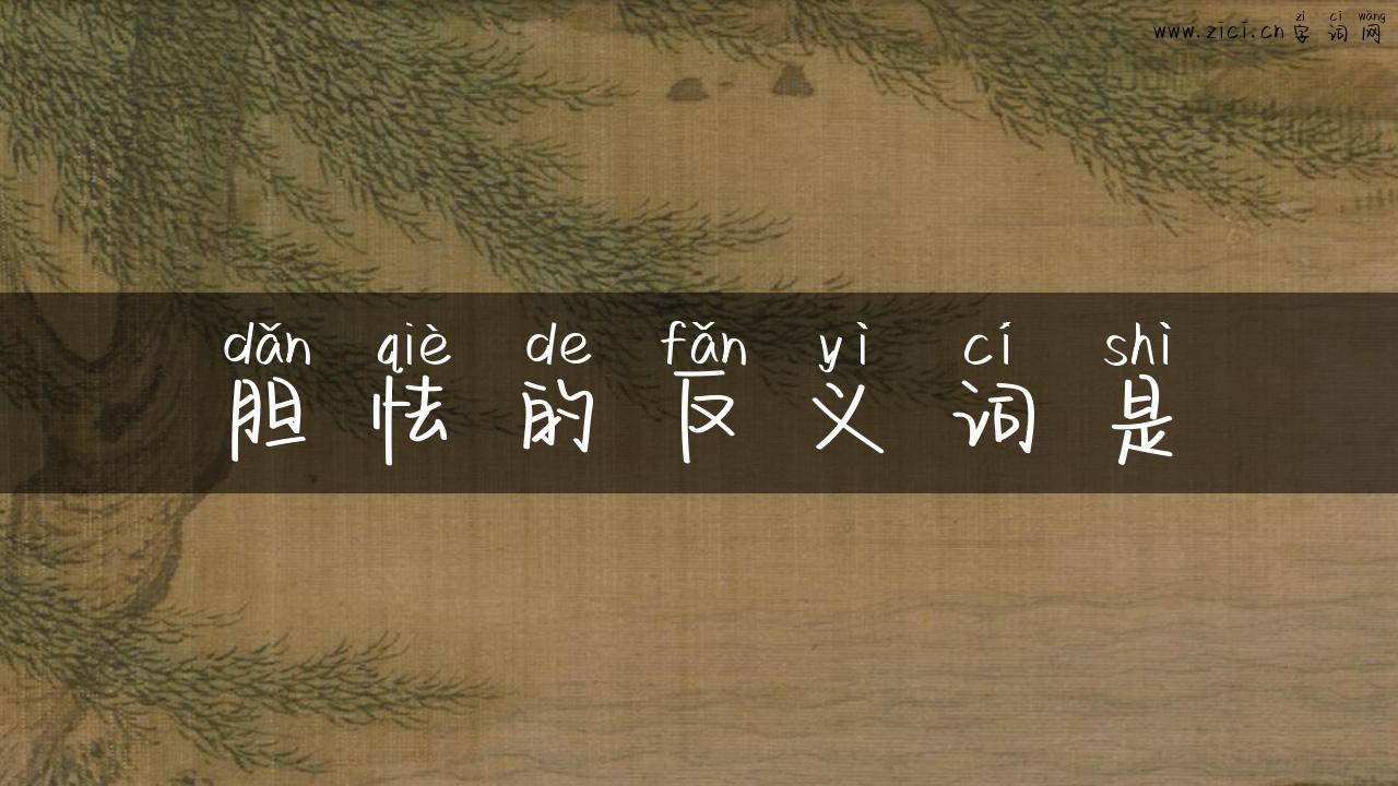胆怯的反义词是