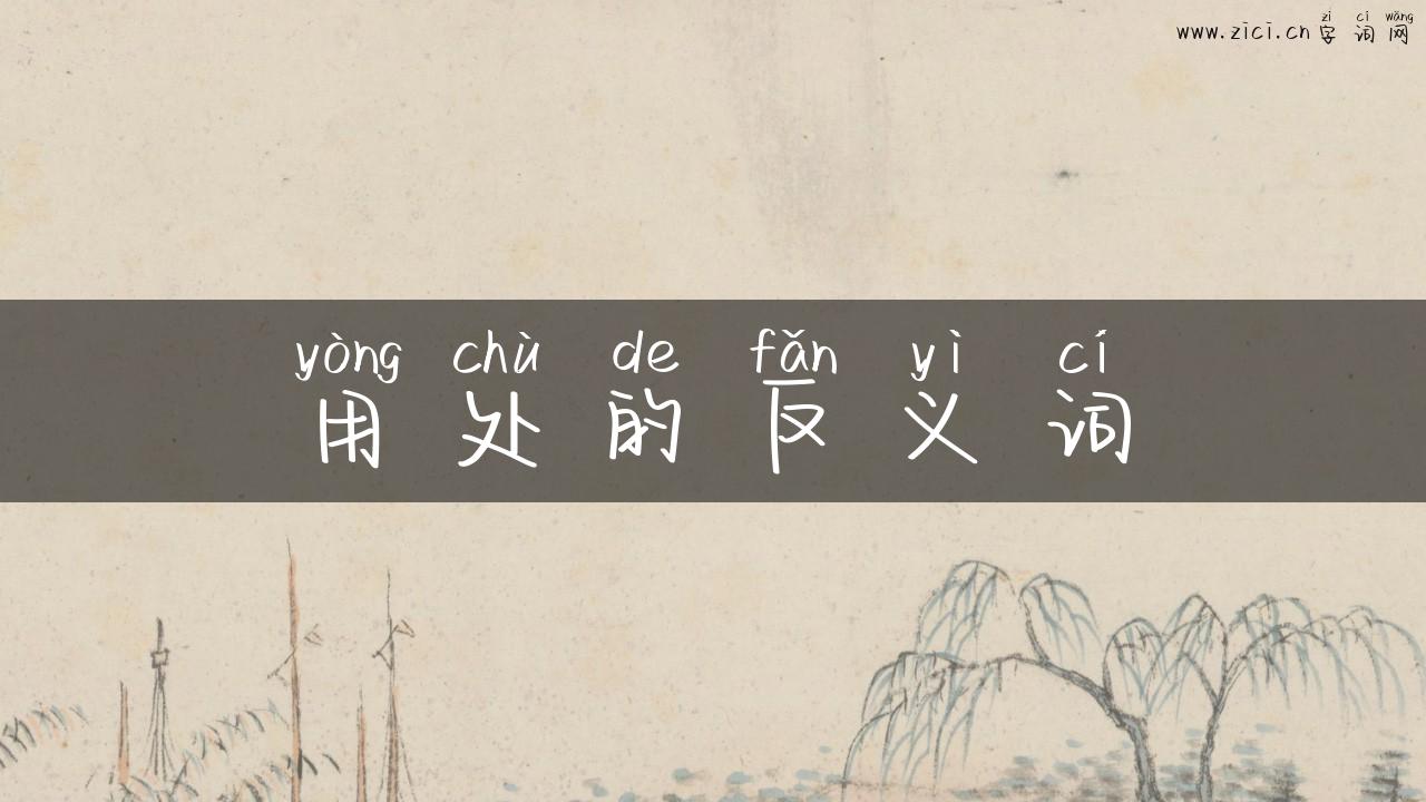 用处的反义词