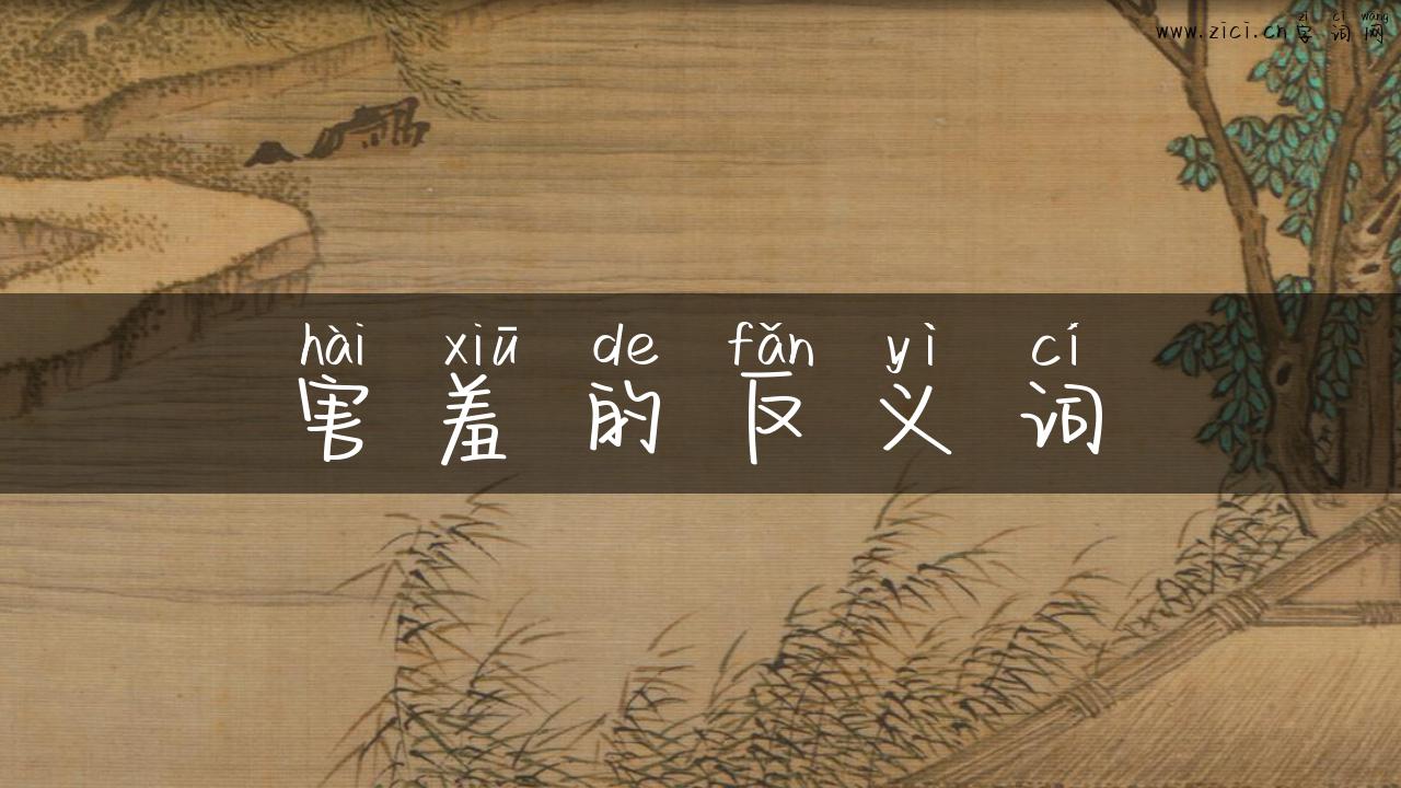 害羞的反义词