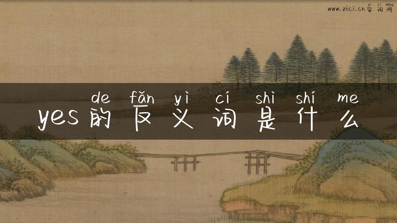 yes的反义词是什么