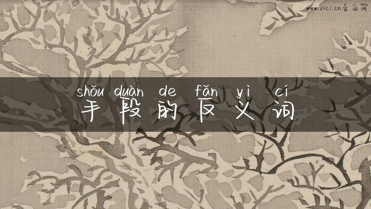 手段的反义词