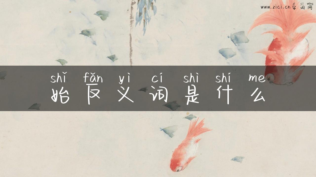 始反义词是什么