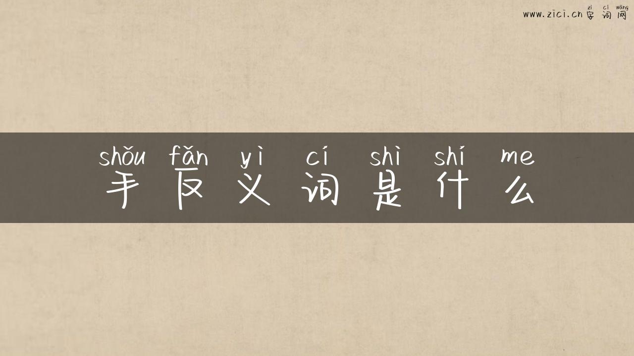 手反义词是什么