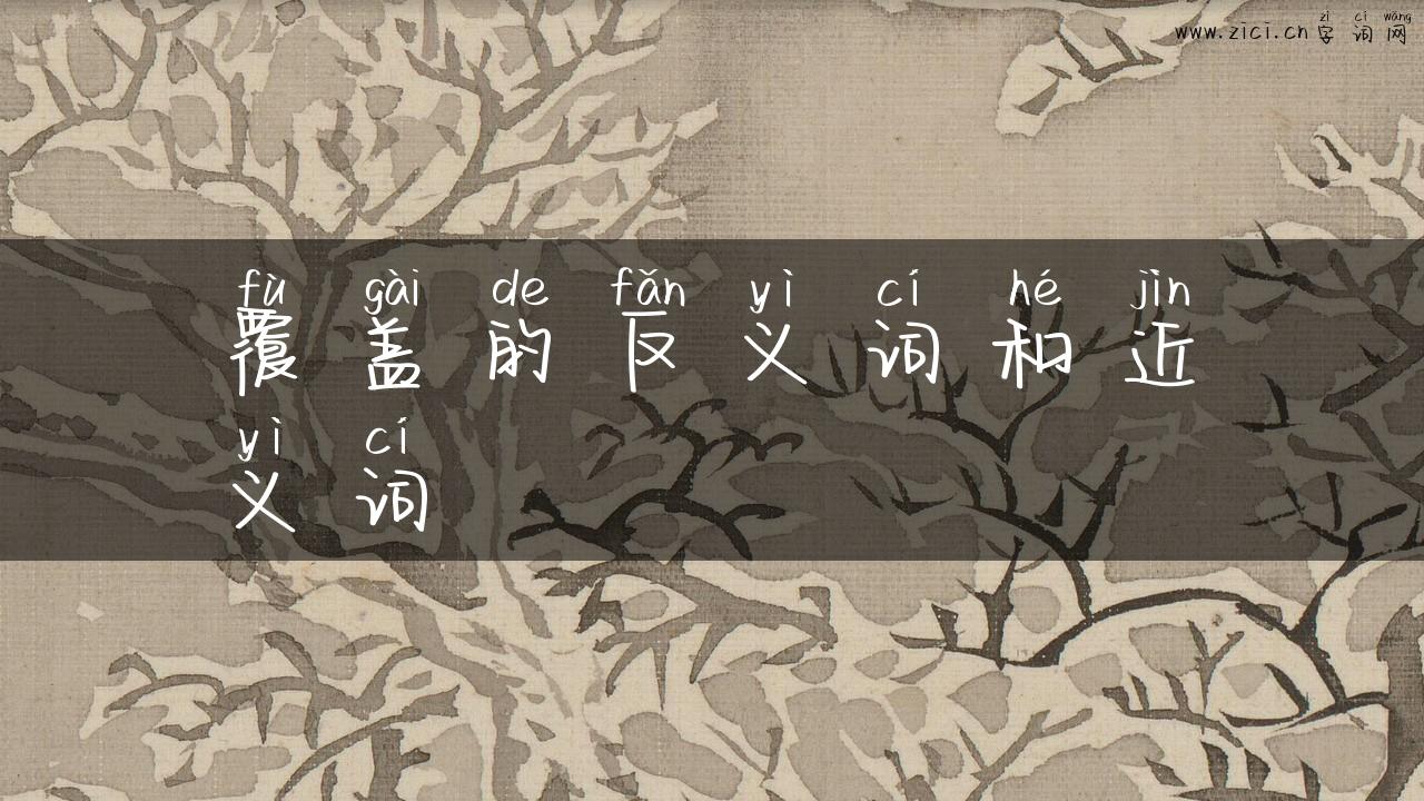 覆盖的反义词和近义词