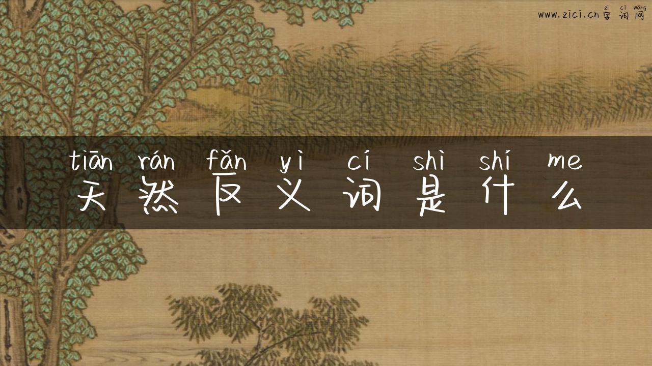 天然反义词是什么