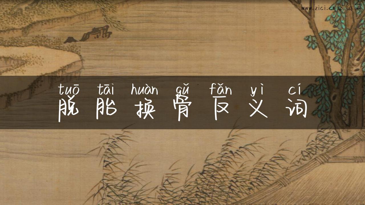 脱胎换骨反义词
