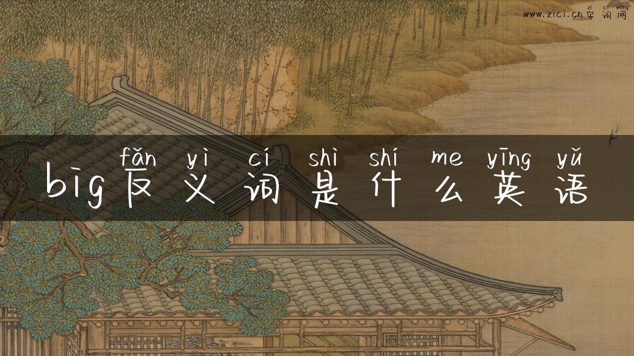 big反义词是什么英语
