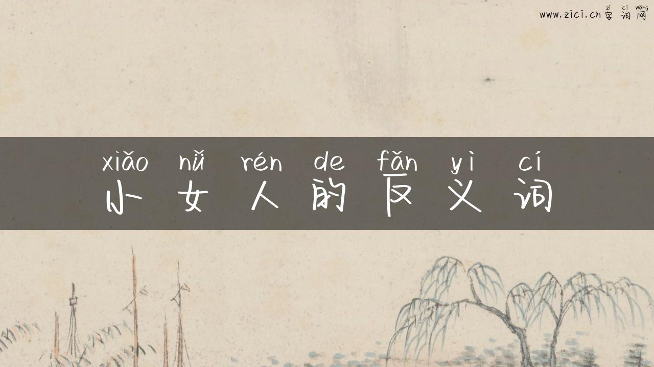 小女人的反义词