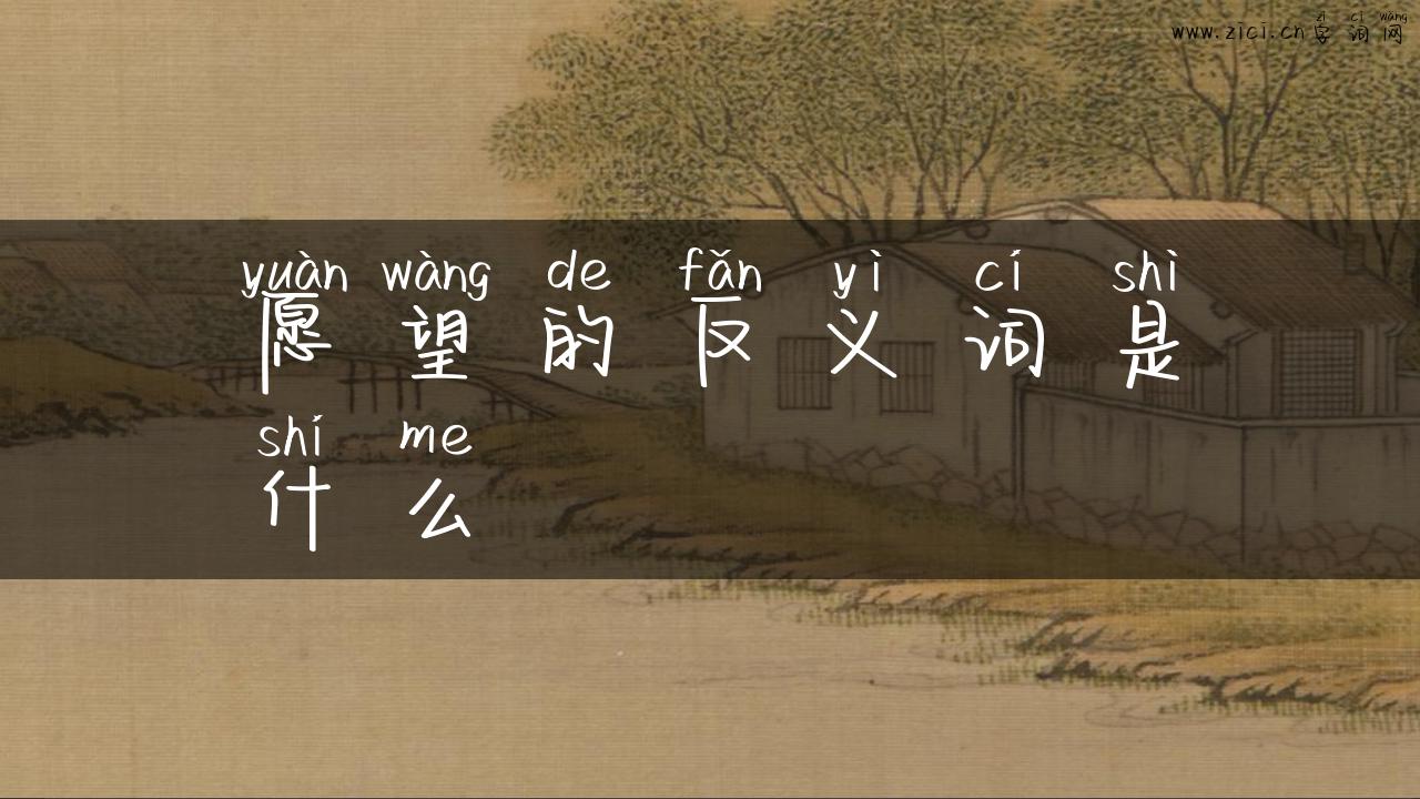 愿望的反义词是什么