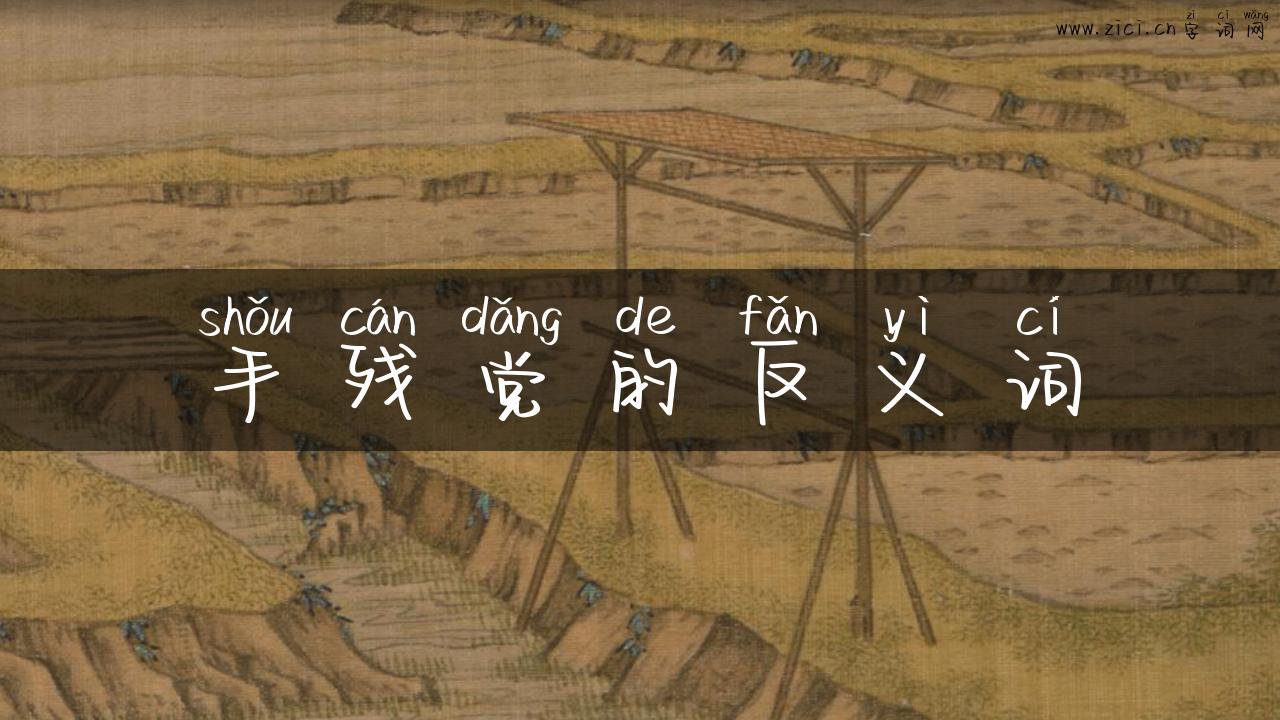 手残党的反义词