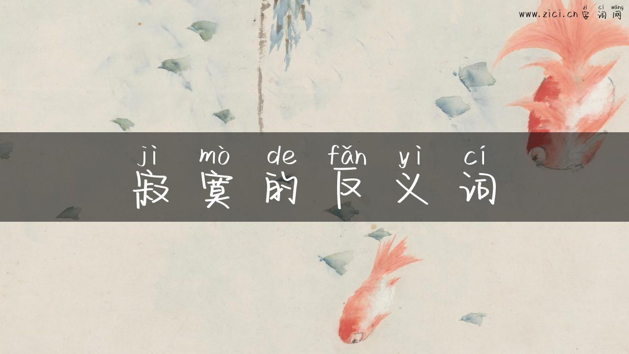 寂寞的反义词