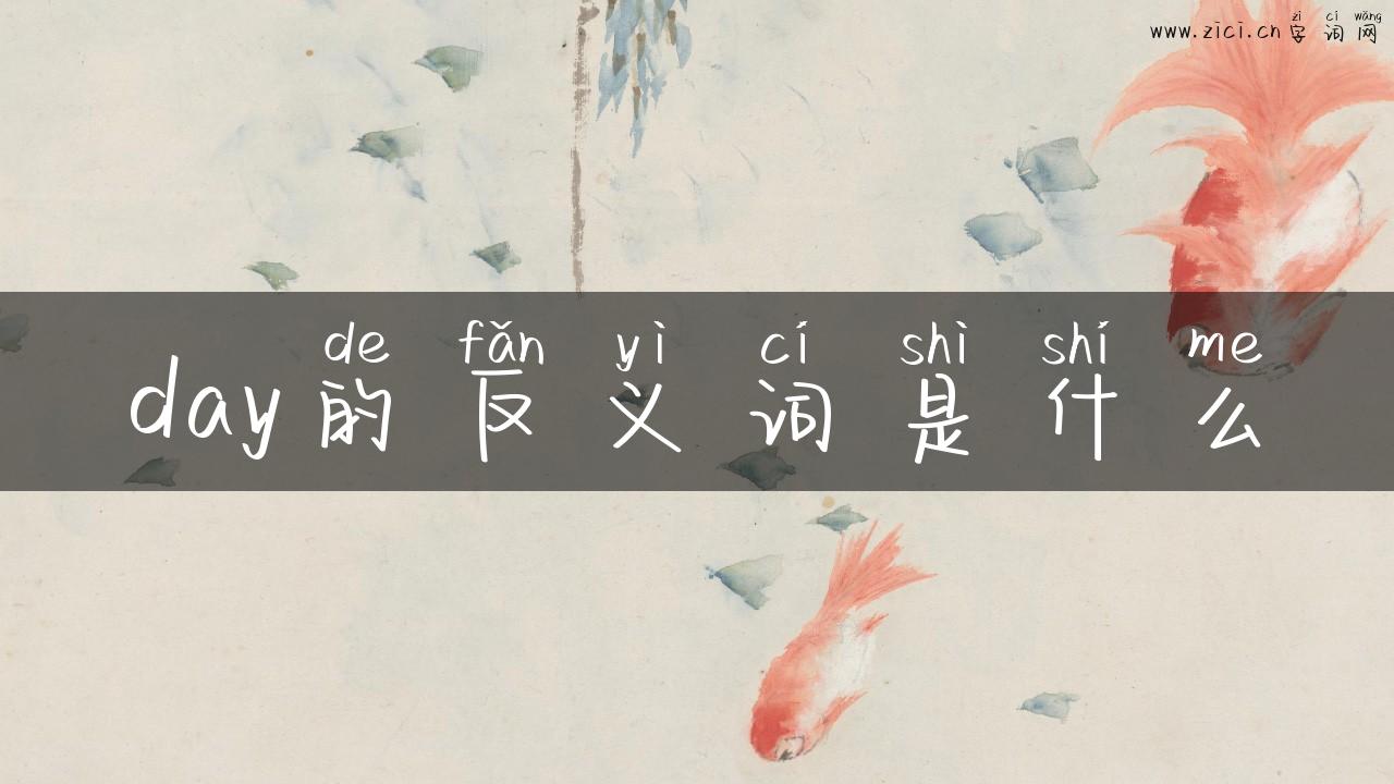 day的反义词是什么
