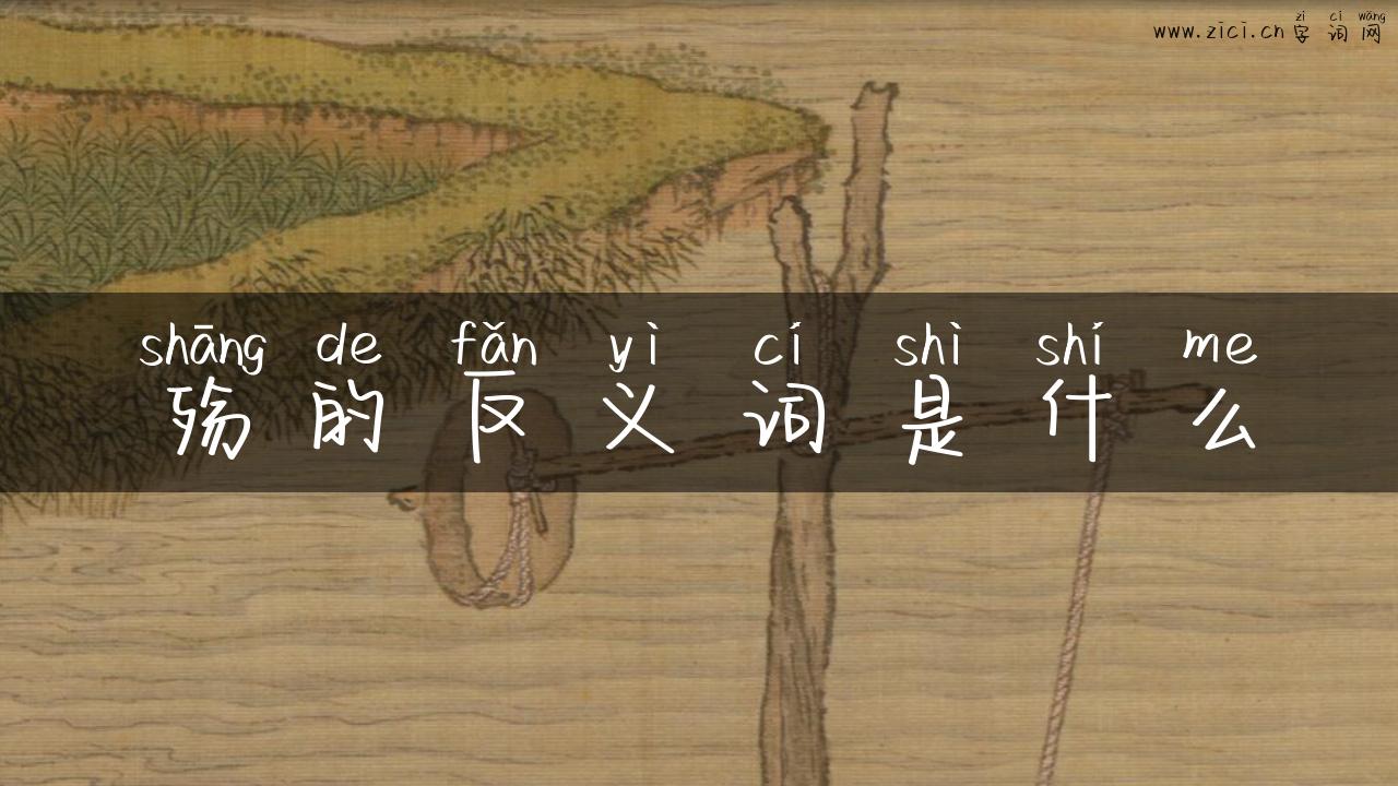 殇的反义词是什么