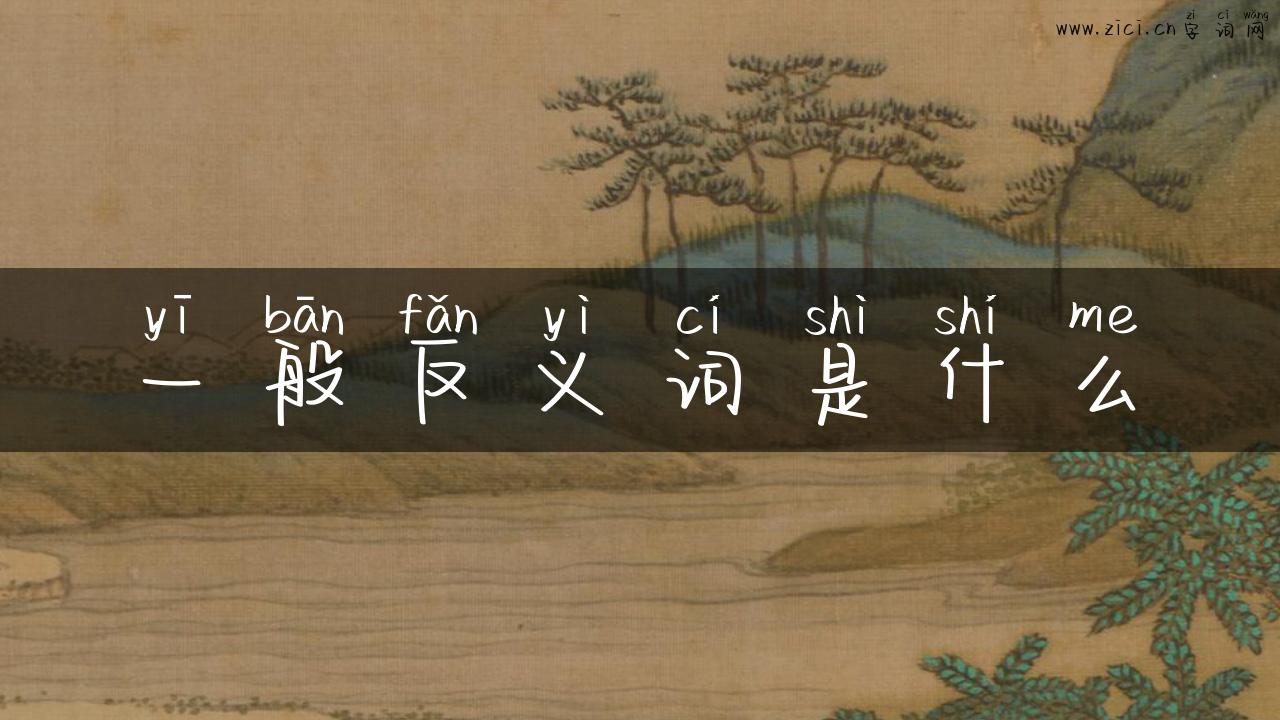 一般反义词是什么