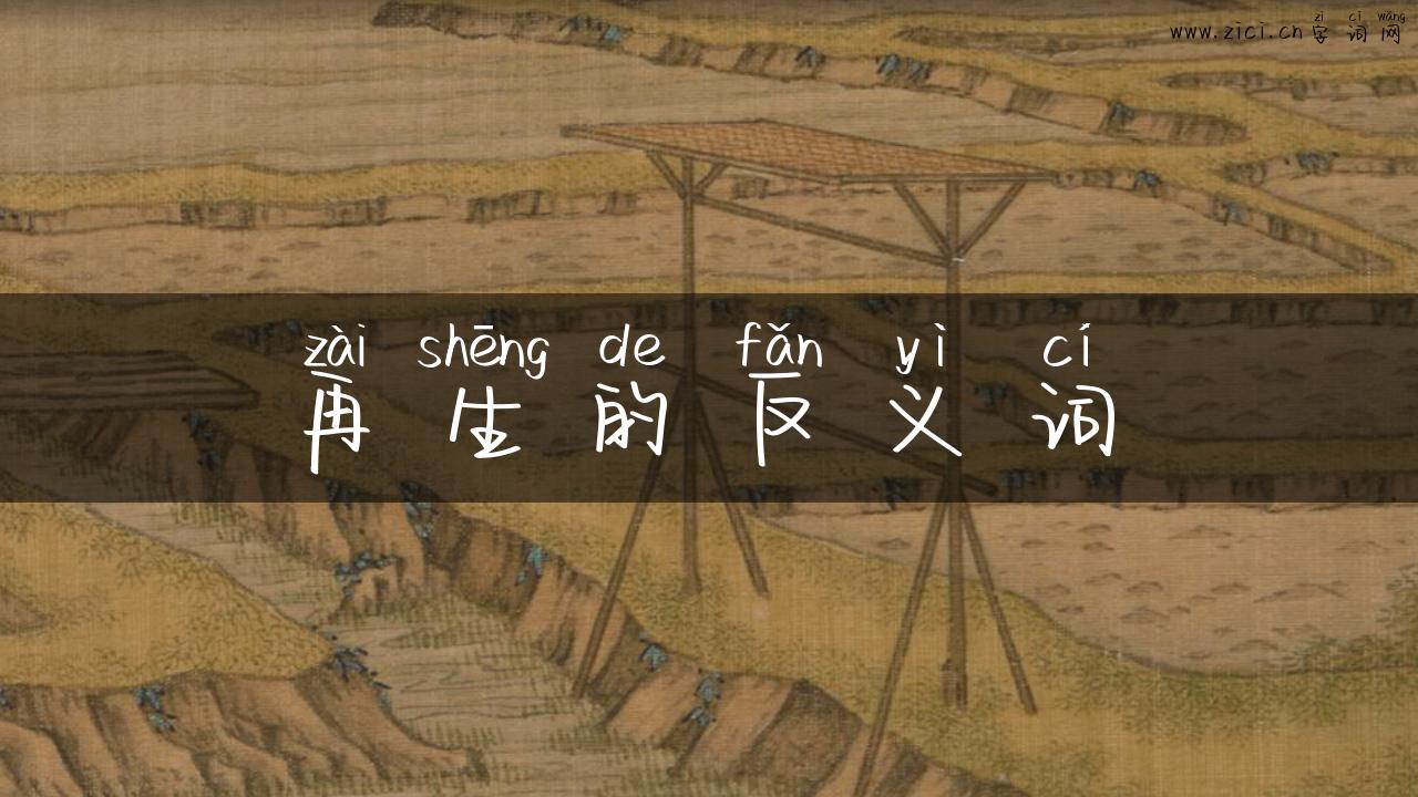 再生的反义词