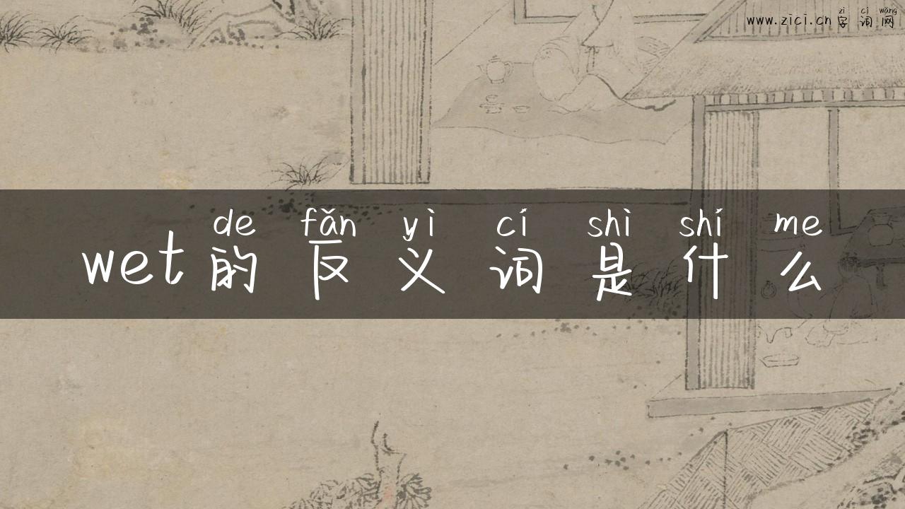 wet的反义词是什么