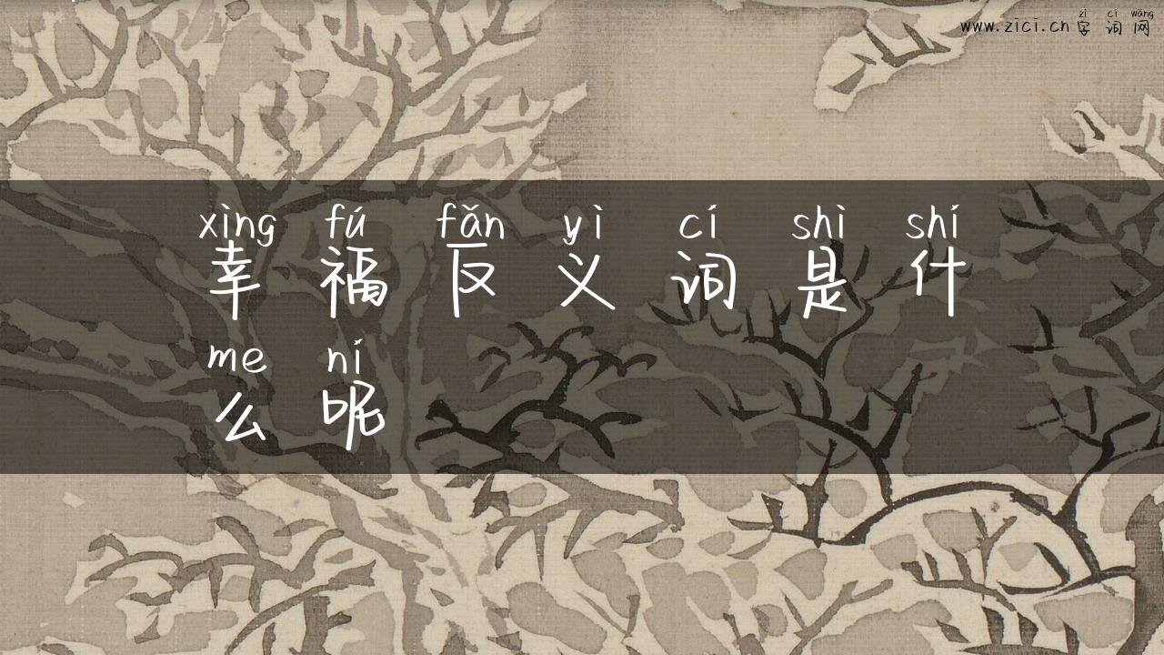 幸福反义词是什么呢