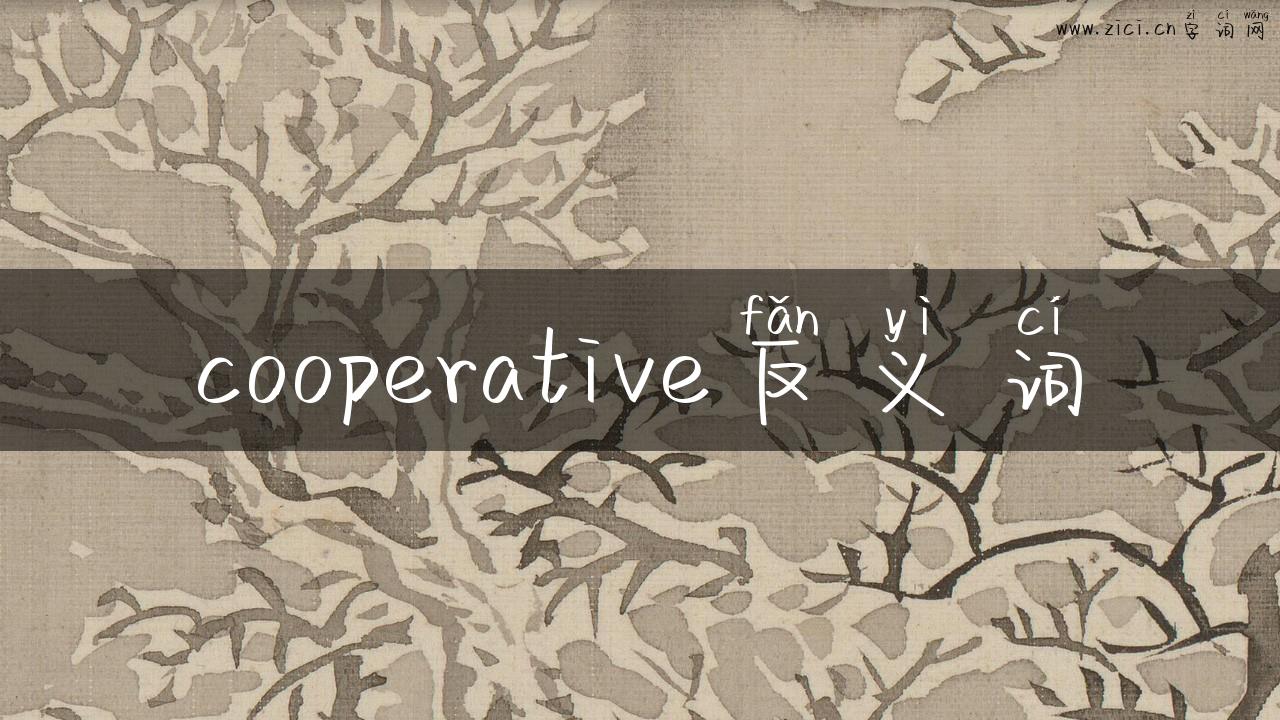 cooperative反义词