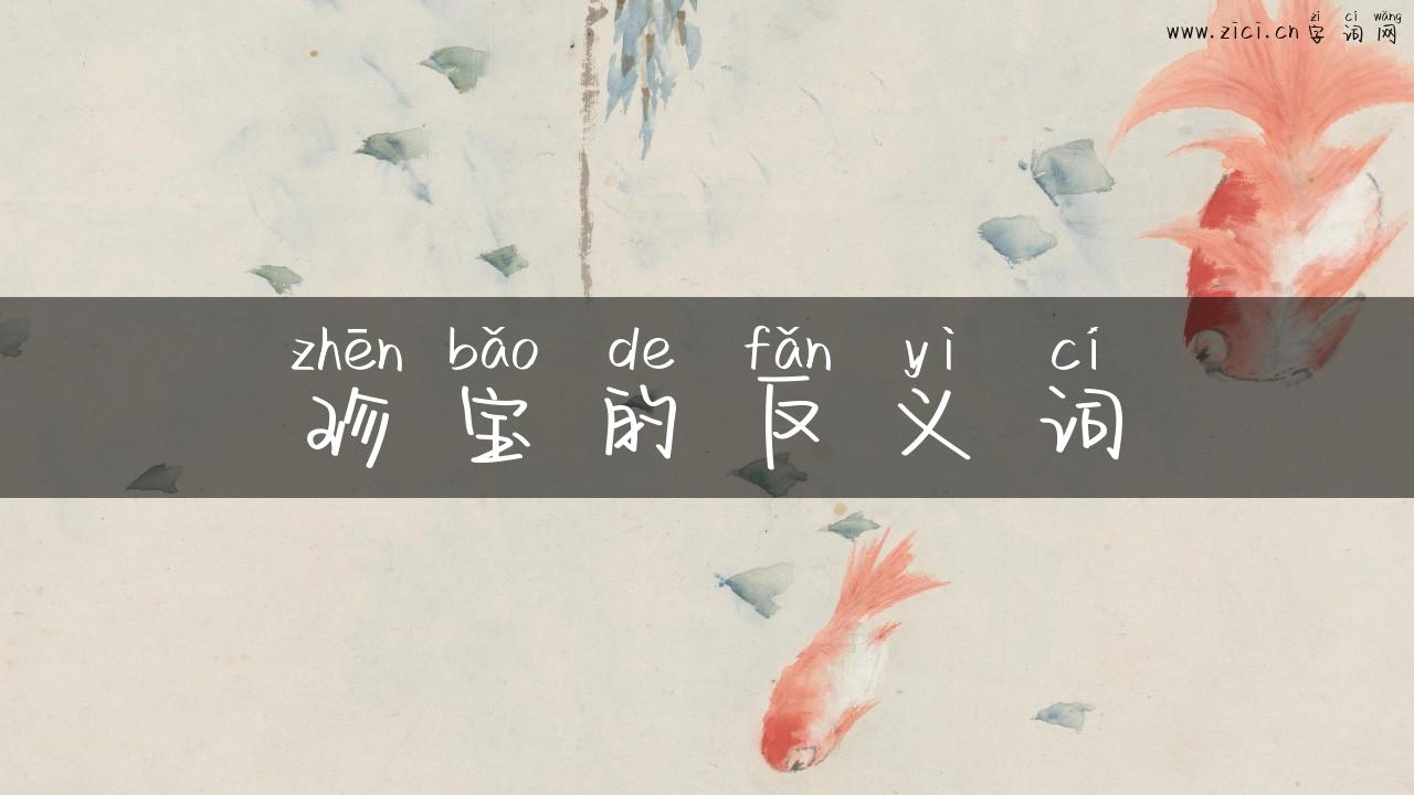 珍宝的反义词