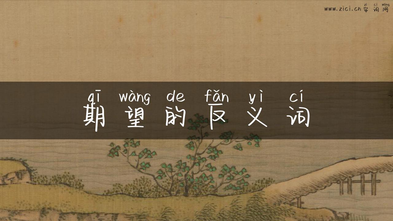 期望的反义词