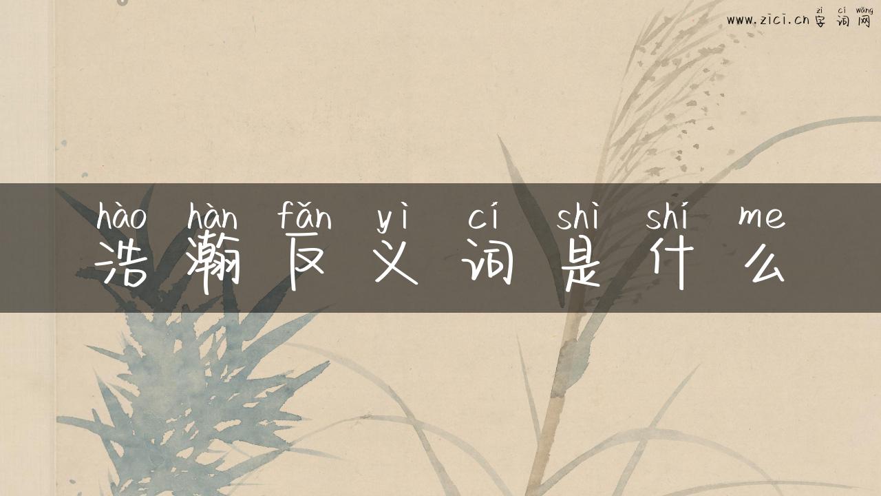 浩瀚反义词是什么