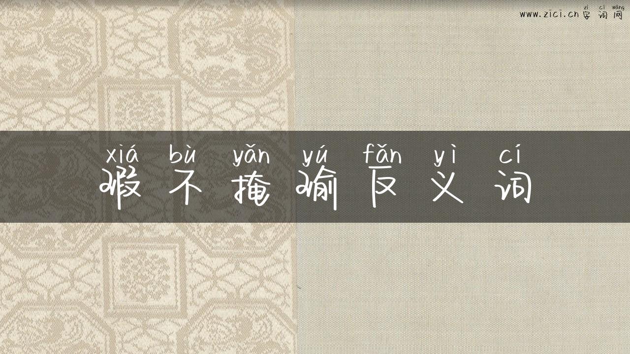 瑕不掩瑜反义词