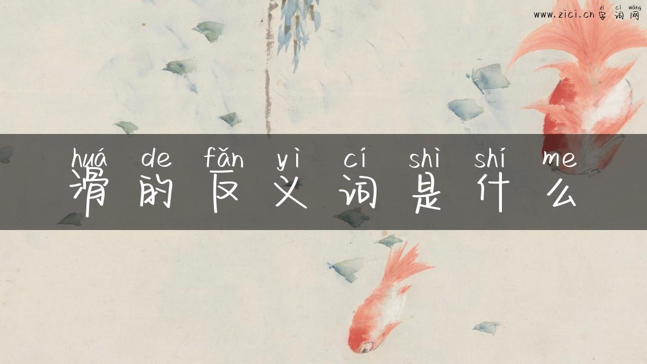 滑的反义词是什么