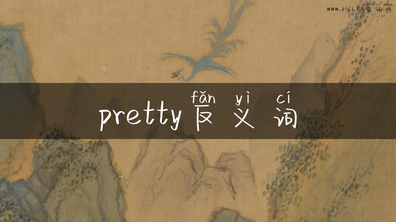 pretty反义词