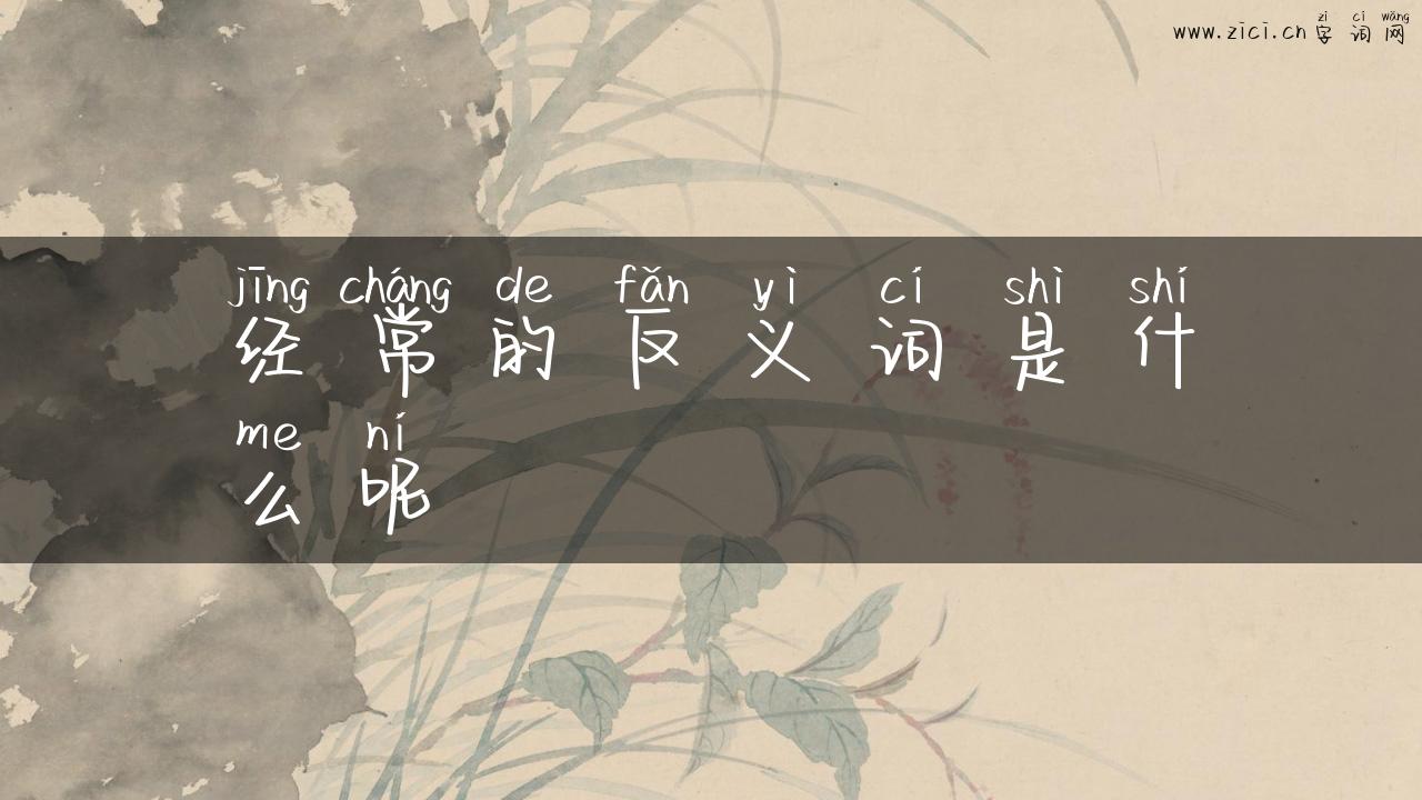 经常的反义词是什么呢