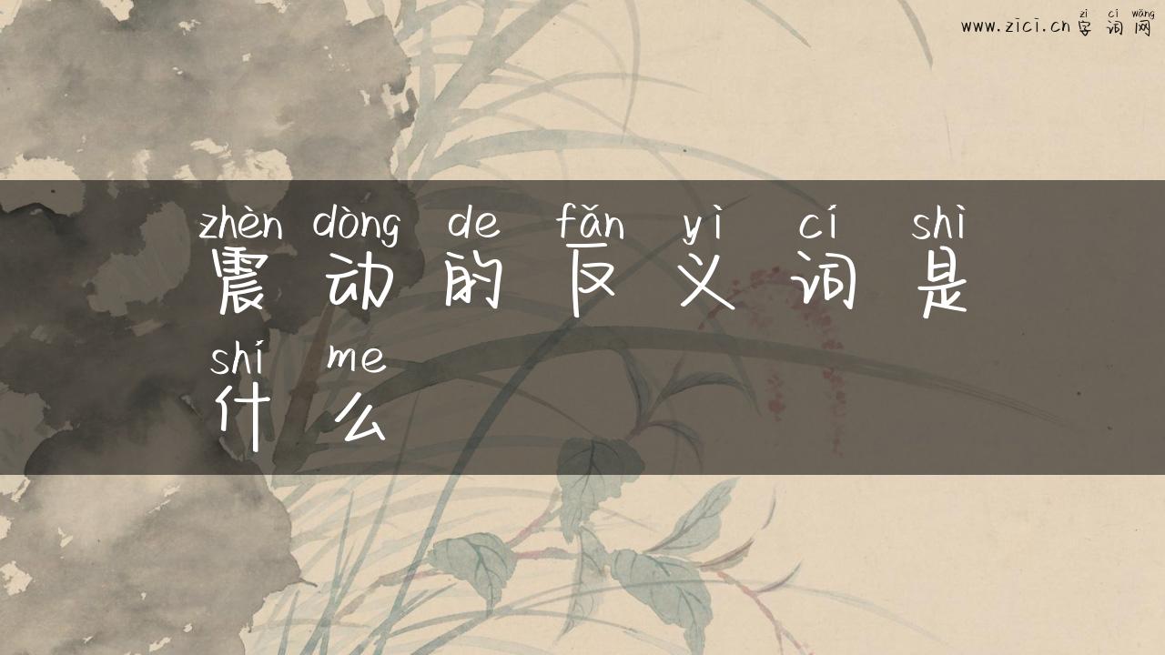 震动的反义词是什么