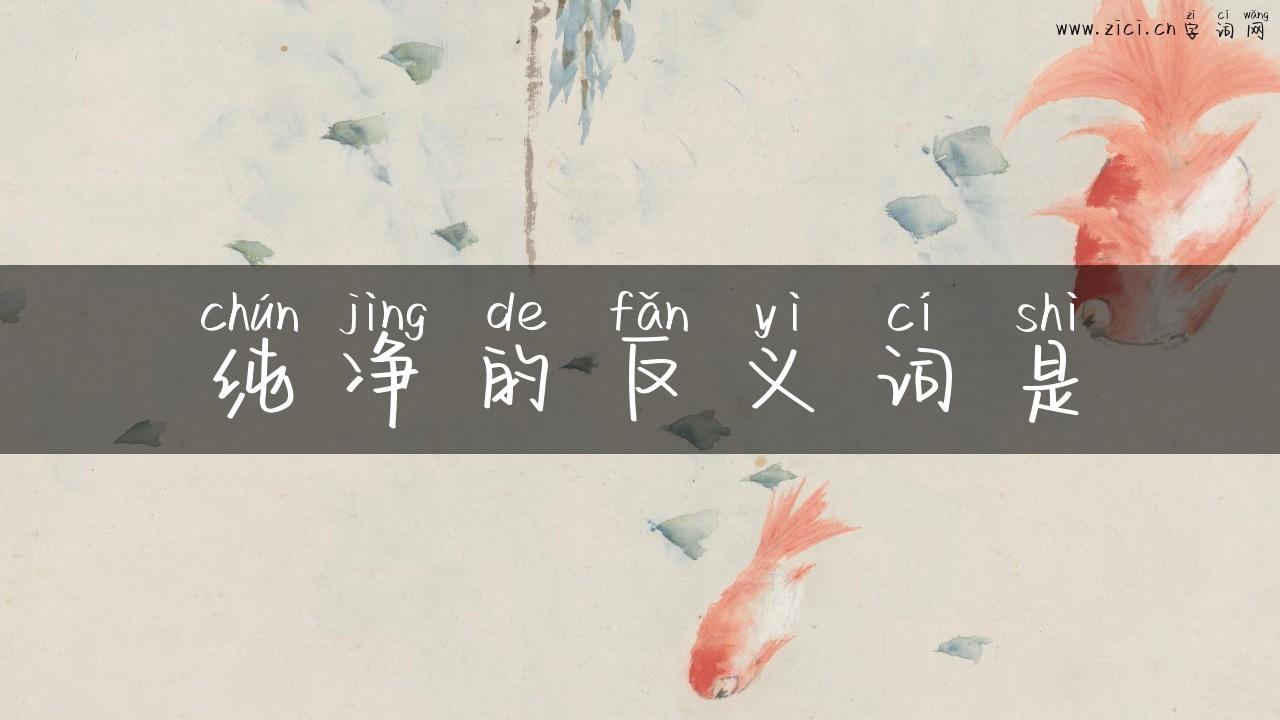 纯净的反义词是