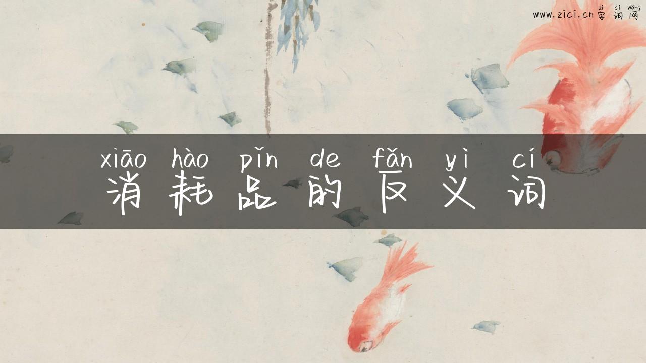 消耗品的反义词