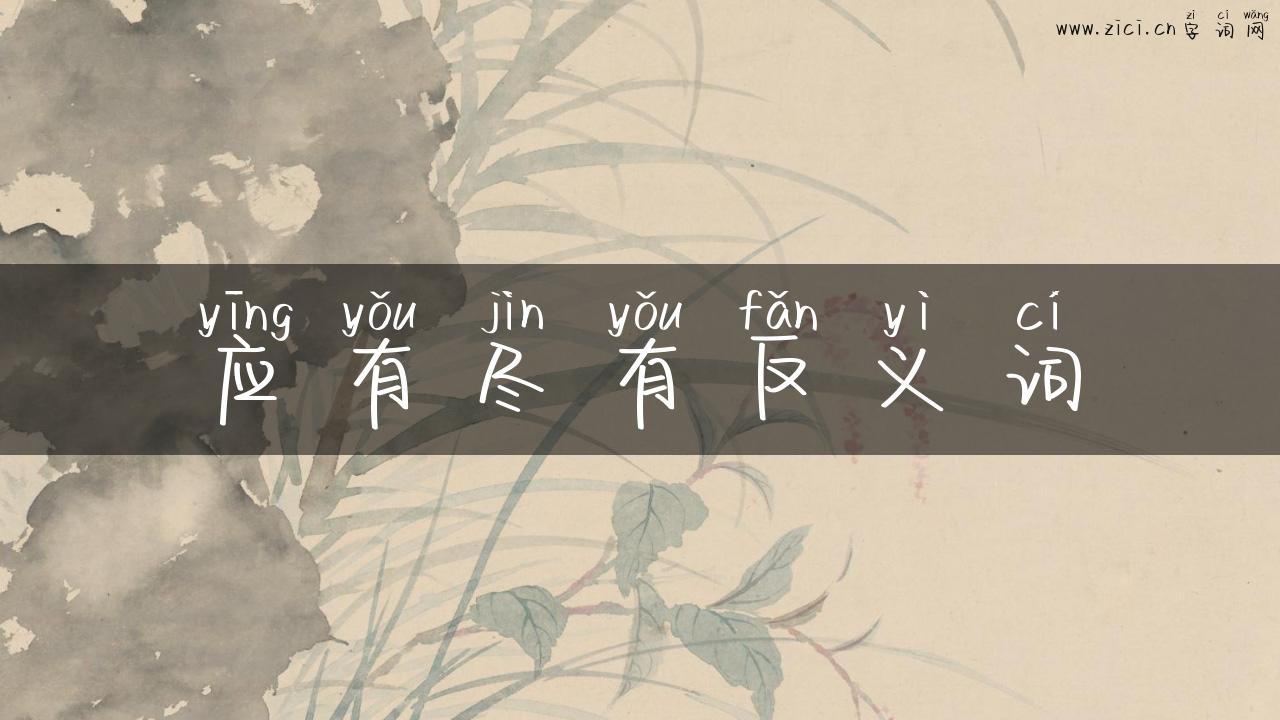 应有尽有反义词
