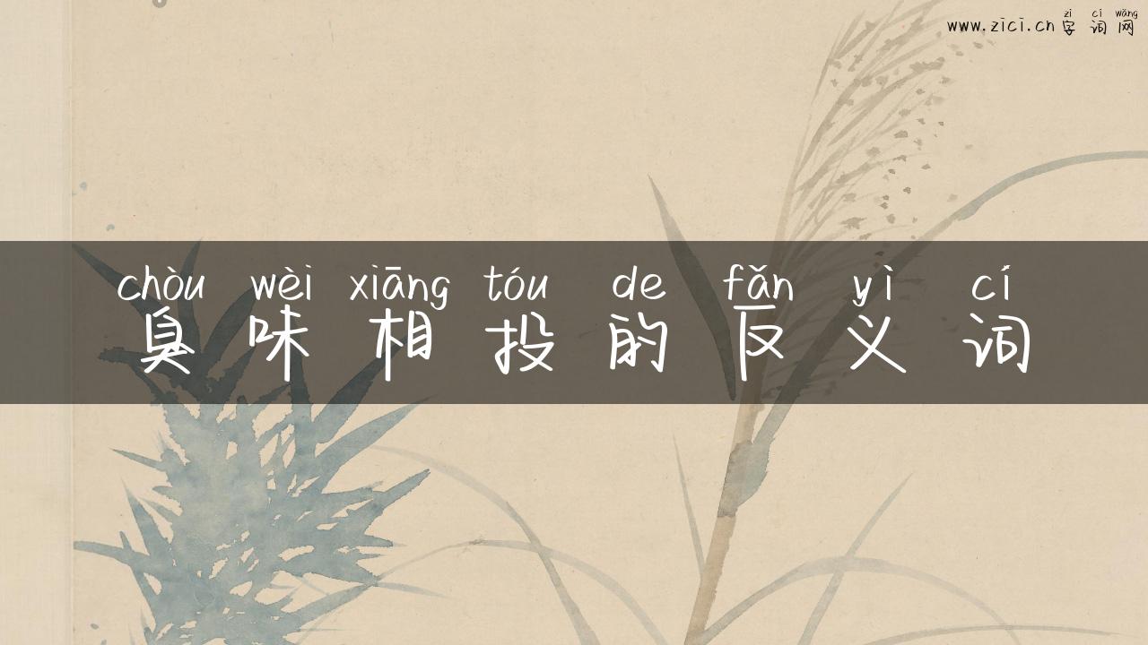 臭味相投的反义词
