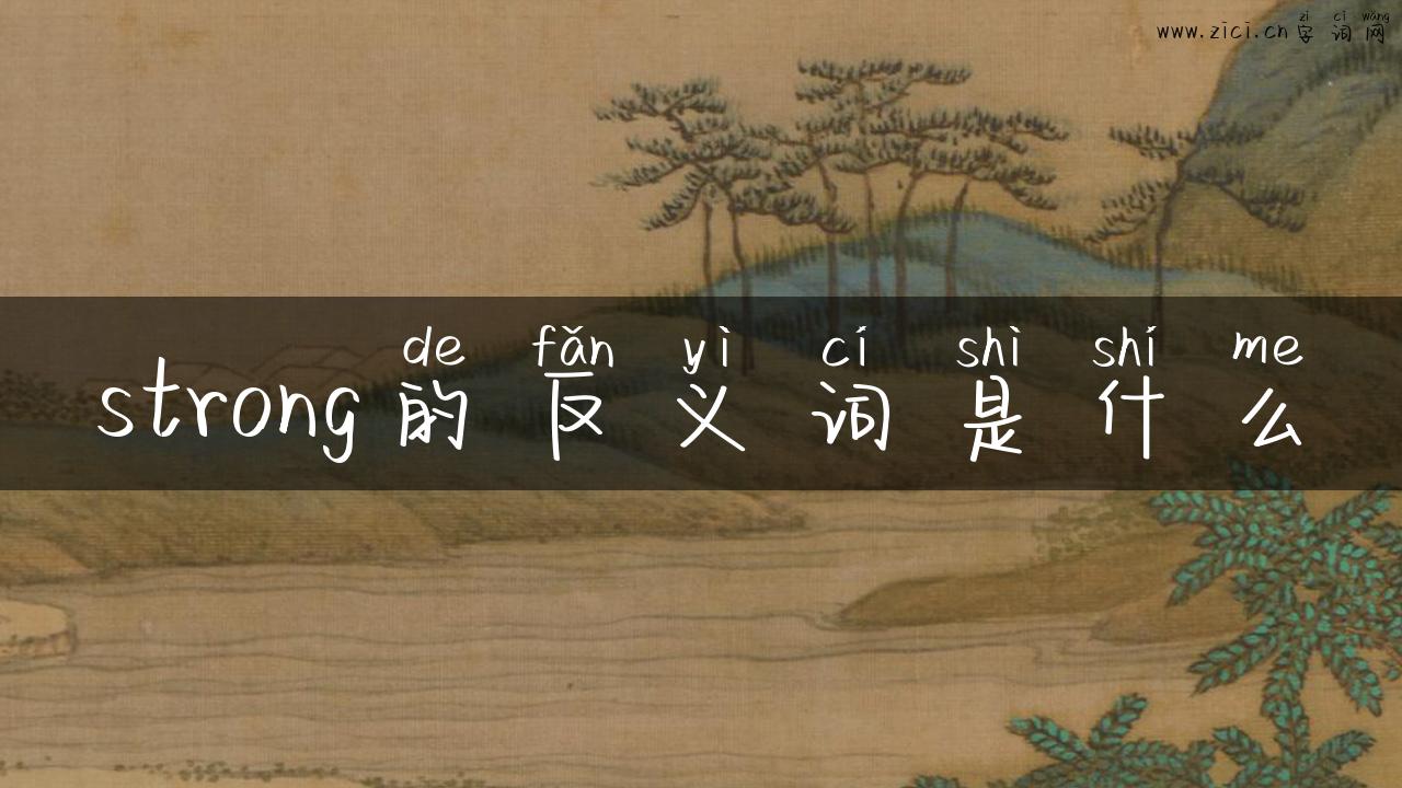 strong的反义词是什么