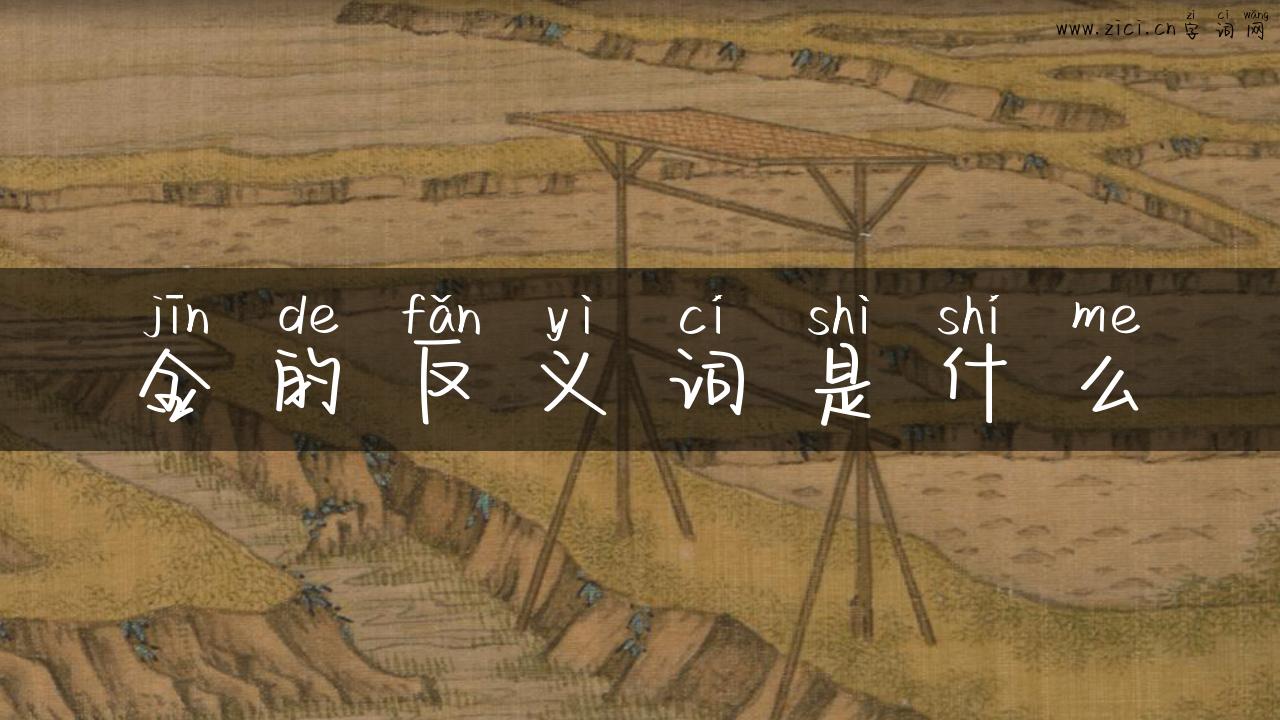 金的反义词是什么
