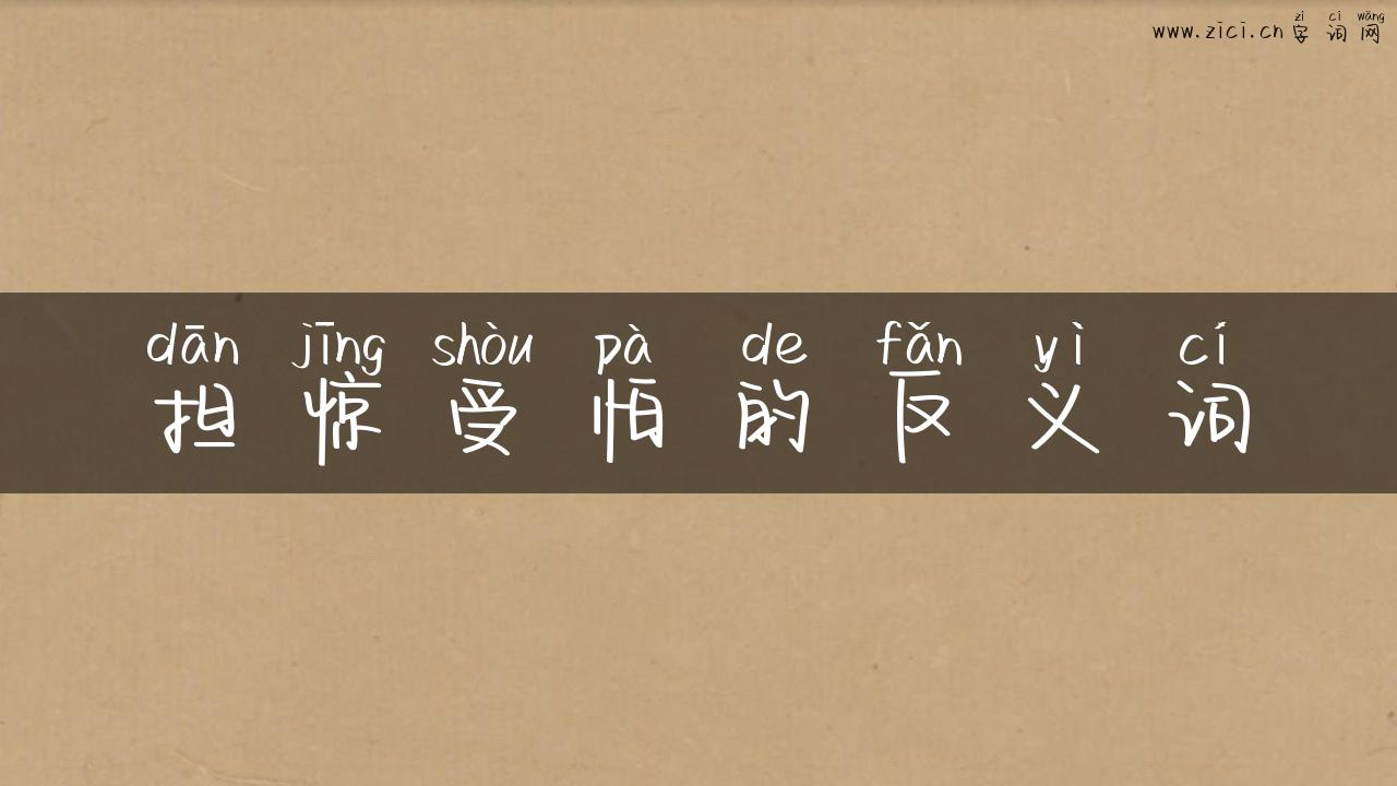 担惊受怕的反义词