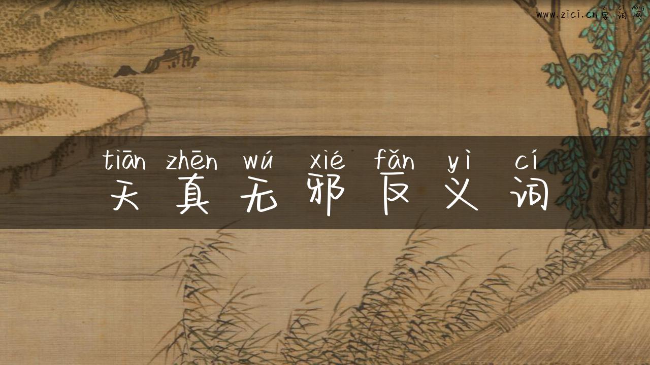 天真无邪反义词