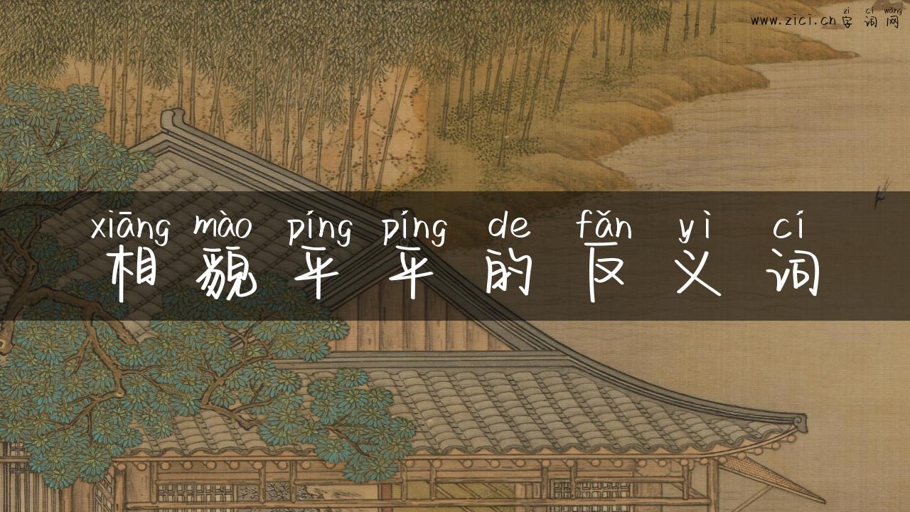 相貌平平的反义词