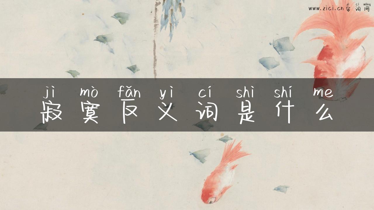 寂寞反义词是什么