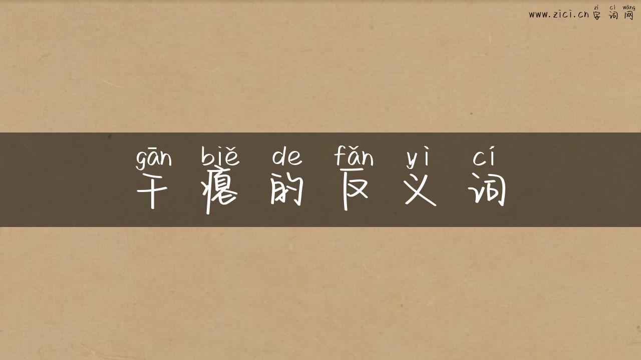 干瘪的反义词