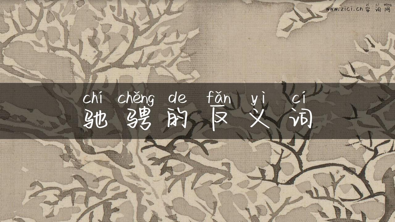 驰骋的反义词
