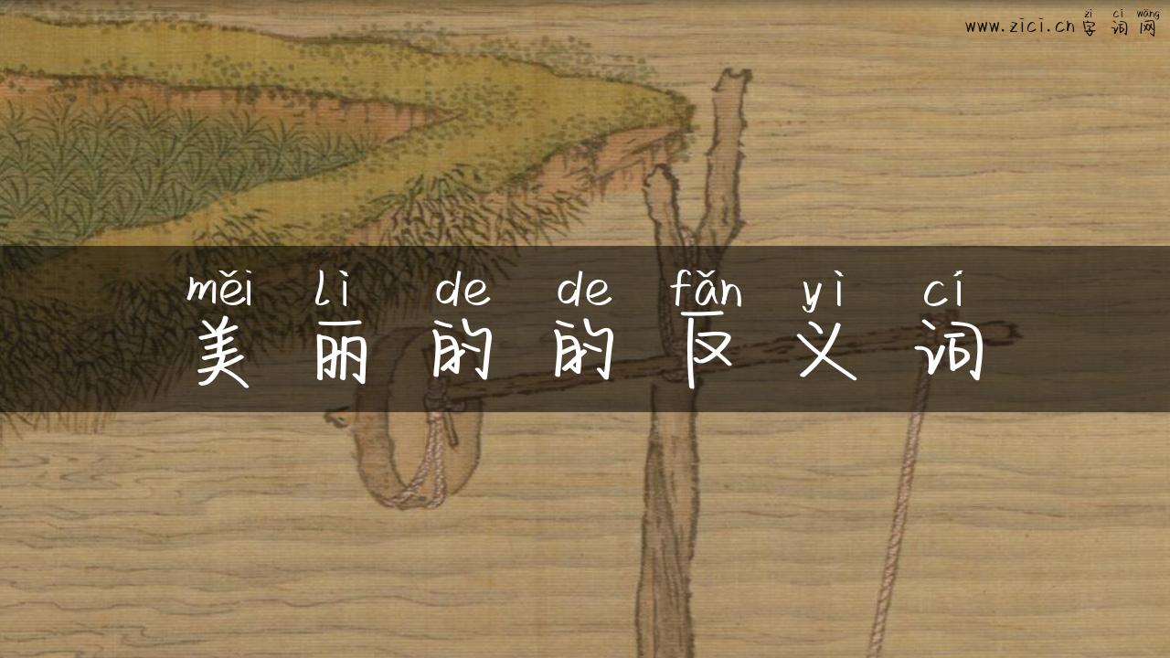 美丽的的反义词