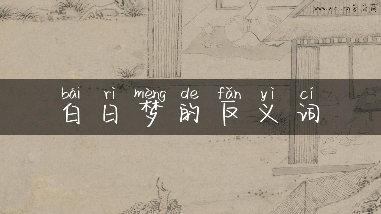 白日梦的反义词