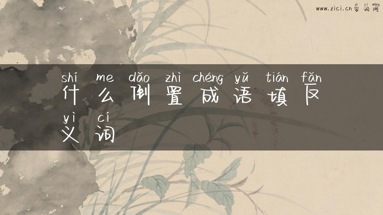 什么倒置成语填反义词