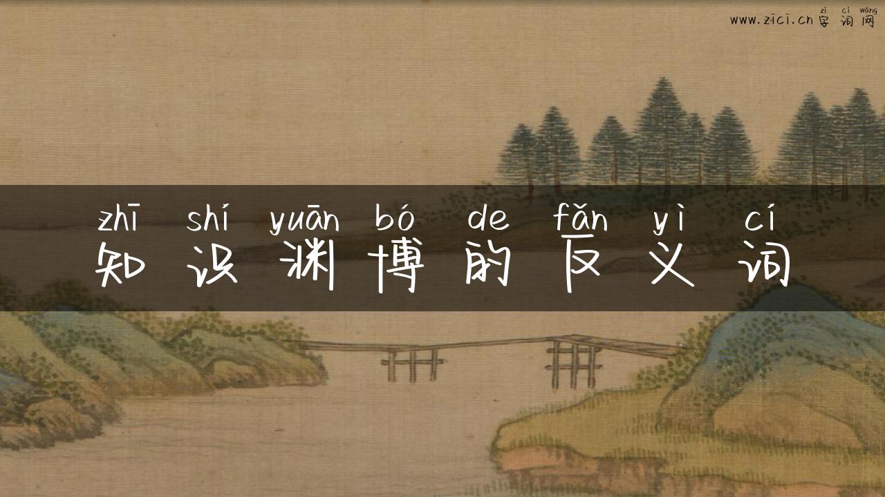 知识渊博的反义词