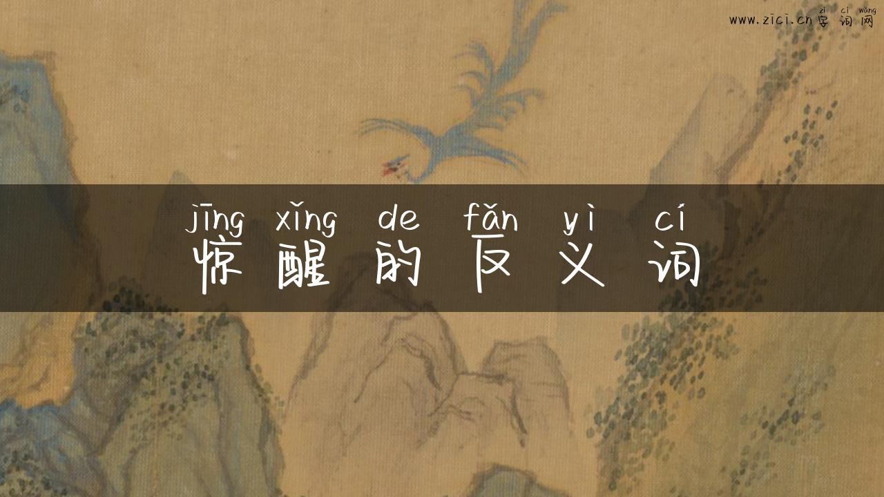 惊醒的反义词