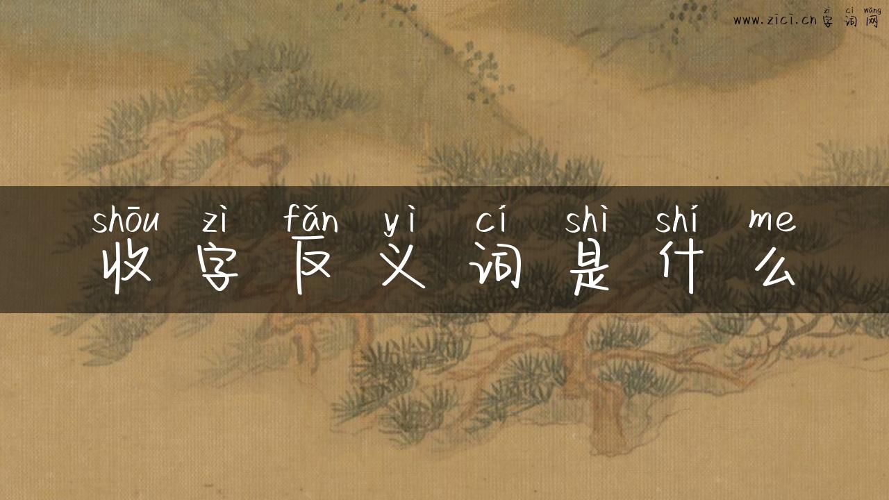 收字反义词是什么